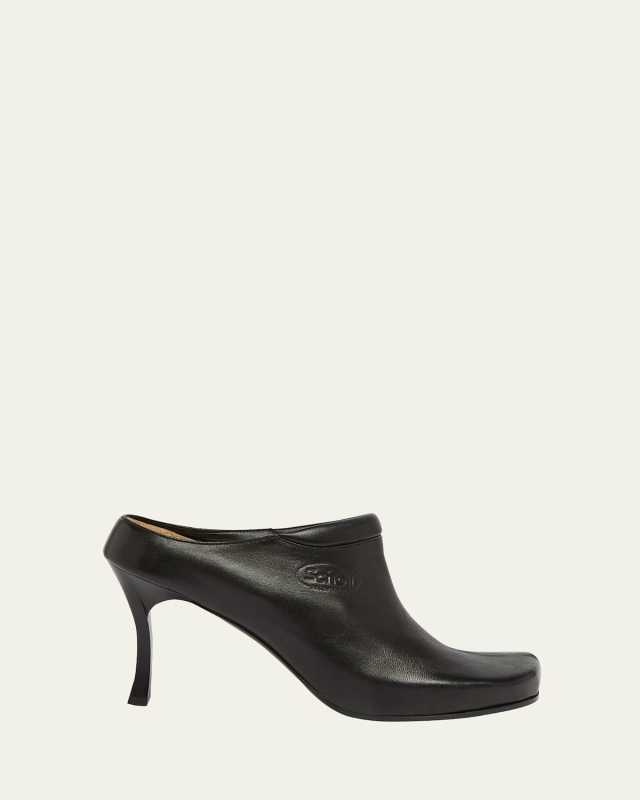 x Scholl Leather Mules
